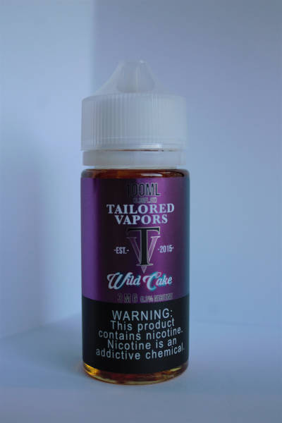 Tailored Vapors Wild Cake e-liquid bottle