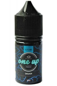 One Up Orgasm e-liquid bottle