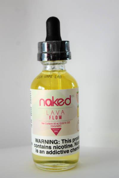 Naked 100 Lava Flow e-liquid bottle