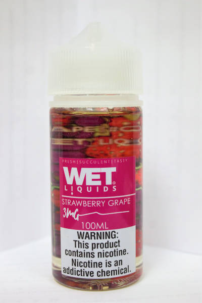 Wet Strawberry Grape e-liquid bottle