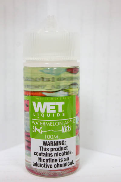 Wet Watermelon Apple e-liquid bottle