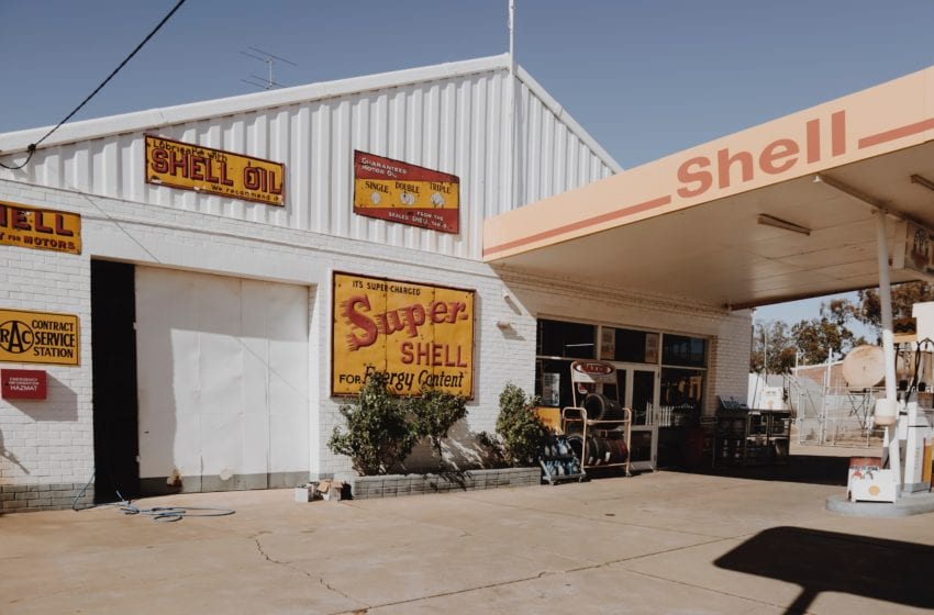 Shell gas station in Australia