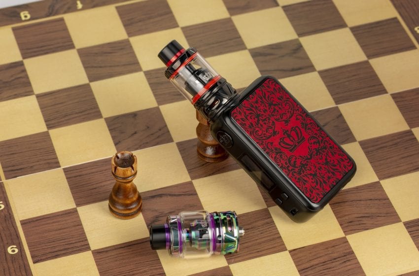 vaporizer on checker board